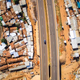 A highway cuts through Kibera in Nairobi.